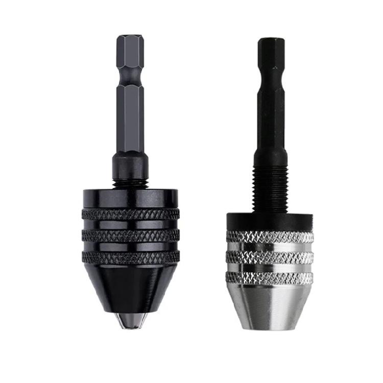 0.3 6.5мм Шестигранный хвостовик Трехкулачковый сверлильный патрон с зажимом Быстросменный Трехкулачковый переходной патрон 1 шт.