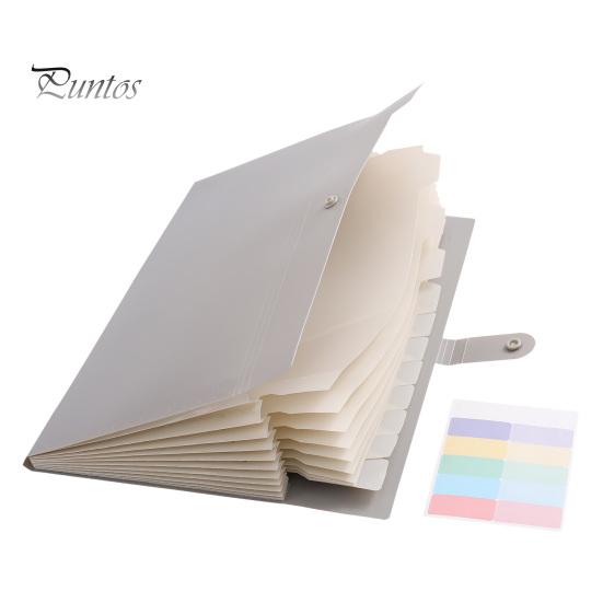 Plastic Document Organizer Expanding File Folder, Waterproof PP A4 Letter Size Durable School Case Organizer, Portable Receipt for And Office