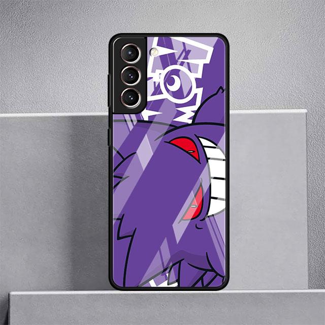Стеклянный чехол для Samsung Galaxy S22 Ultra S21 Plus S20 FE Note 20 10 Lite S10 S9 S8 S10e закаленный чехол для телефона Pika Pokemoon Cute
