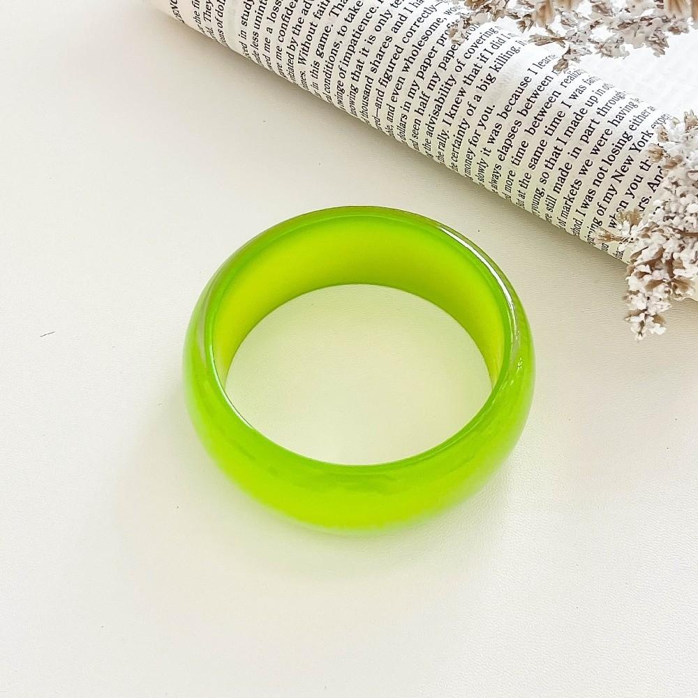 Glitter Chunky Bangles Bright Color Resin Bracelets Elegant Lady's Bracelet Gifts