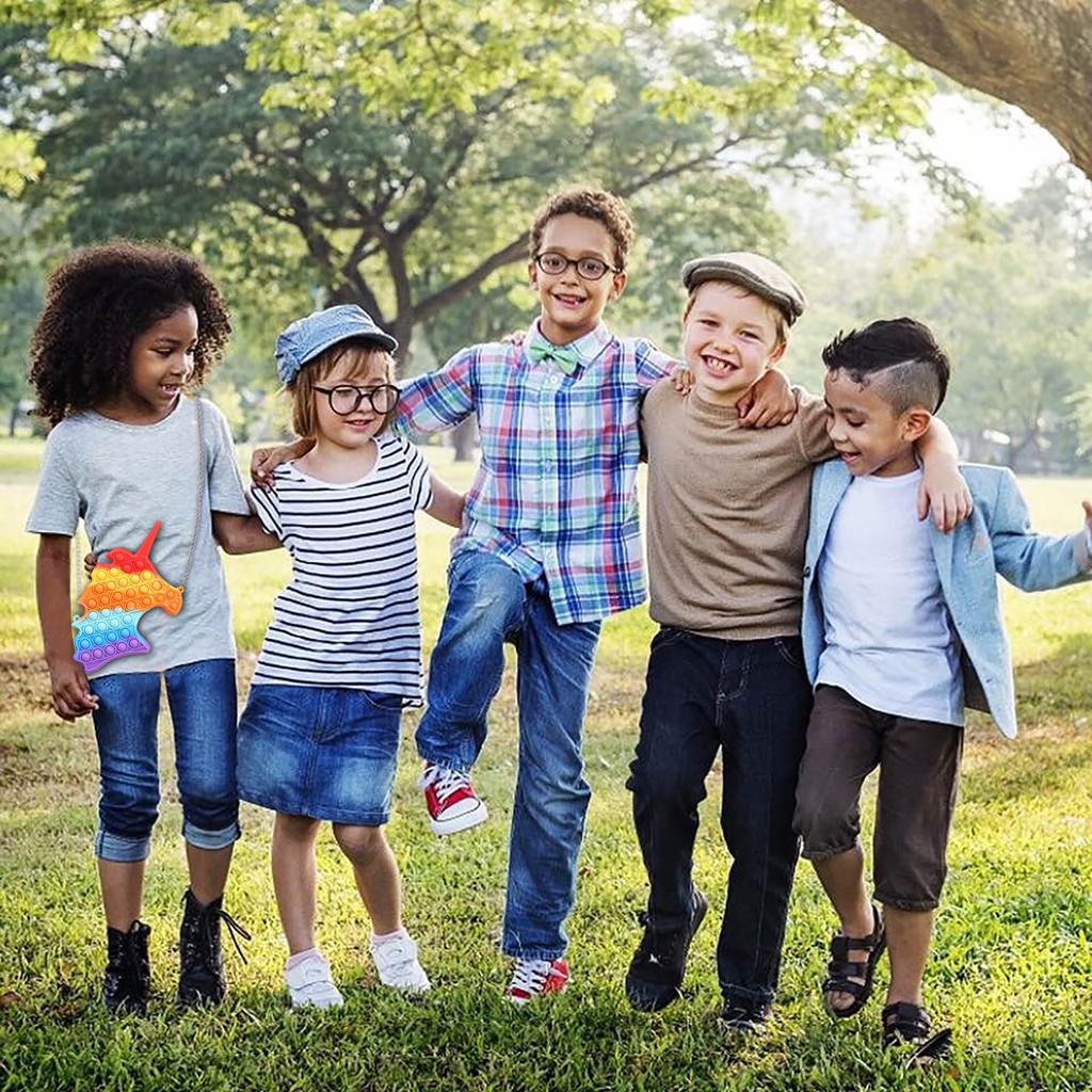 Сумка с подвеской для игрушек, игрушки для снятия стресса с пузырьками для взрослых и детей