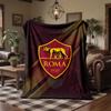 Флисовое одеяло на тему AS Roma Уютное мягкое плюшевое одеяло для спальни дивана путешествий