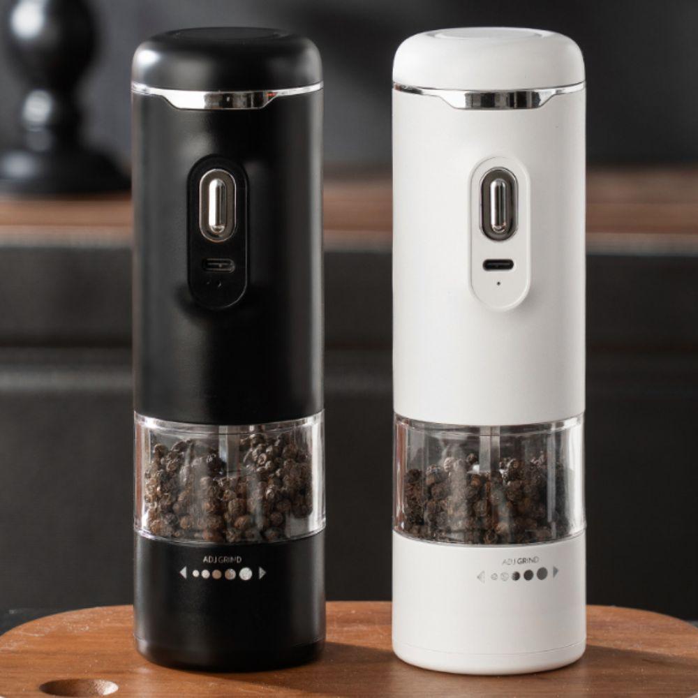 USB Charging Automatic Kitchen Pepper Mills Wireless Kitchen Spices Grinding Bottle Dinning Table
