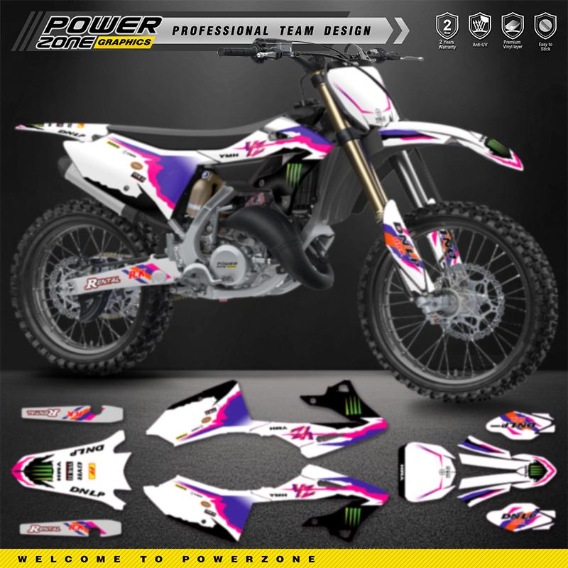 PowerZone Индивидуальные командные наклейки Для 3M Набор наклеек Для YAMAHA 22-24 YZ 125 250 2022 2023 2024 Наклейки для мотоцикла 22