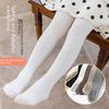 Velvet-Lined Girls' Cotton Pantyhose - Warm, Thick Leggings