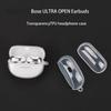 For Bose Ultra Open Earbuds Protective Case Transparent TPU Cover with Anti Lost Buckle