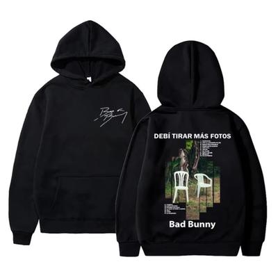 2026 Рэпер Bad Bunny Деби Тирар Мас Фотос DTMF Альбом Графическая Толстовка Мужская Женская Хип-Хоп Мода Свитшот Мужской Уличная Одежда Подарок для Фанатов