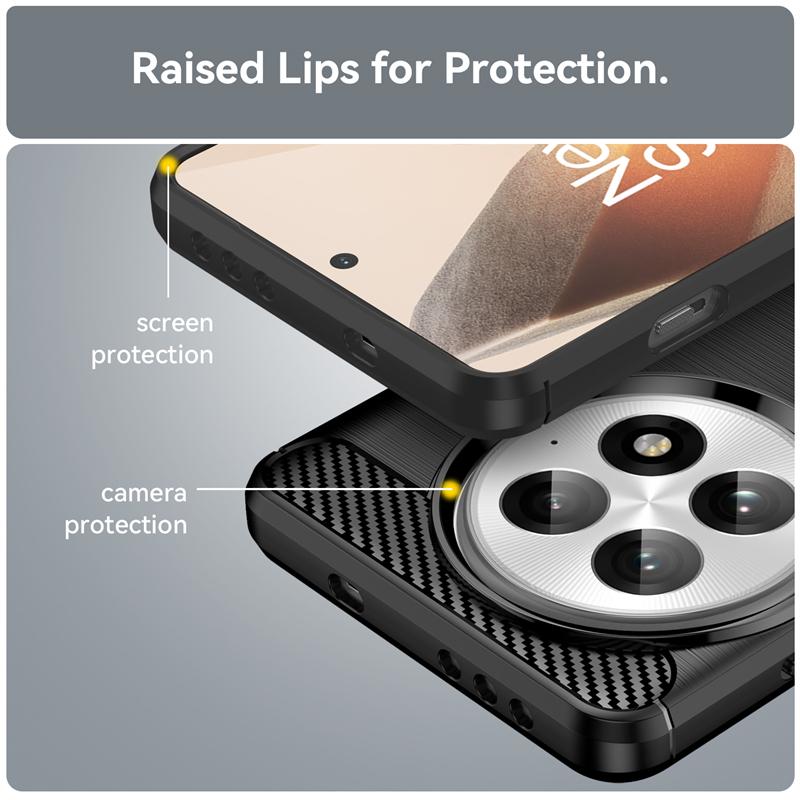 For Cover OnePlus 13 Case For Oneplus 13 Capas Shockproof Phone Bumper Back Carbon Fiber Soft TPU Fundas OnePlus 13 Oneplus13