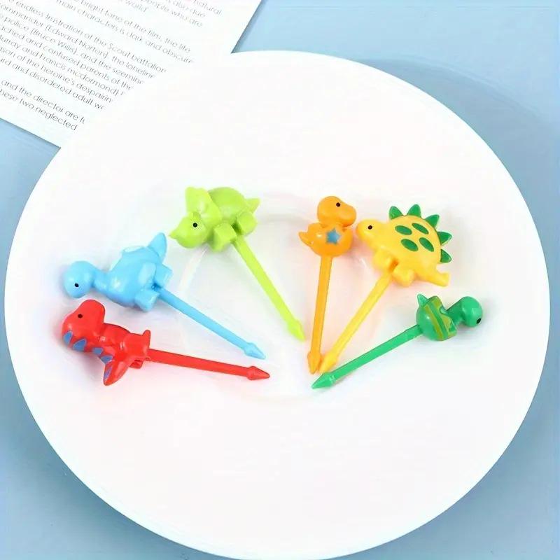 Animal Farm Cartoon Bento Decoration Picks: Cute and Safe Mini Fruit Forks for Kids