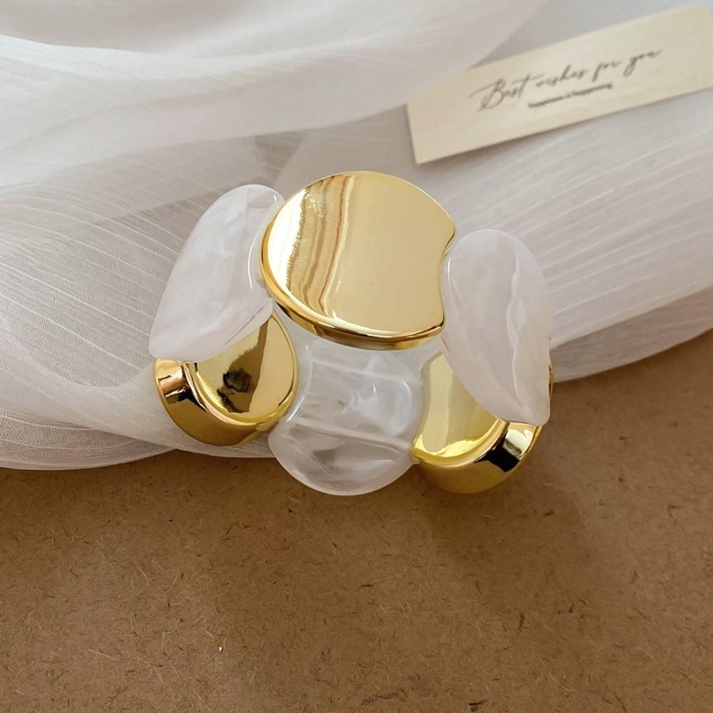 Wide Stacking Acrylic Splicing Bracelets Multi-style Elastic Rope Bracelets Holiday