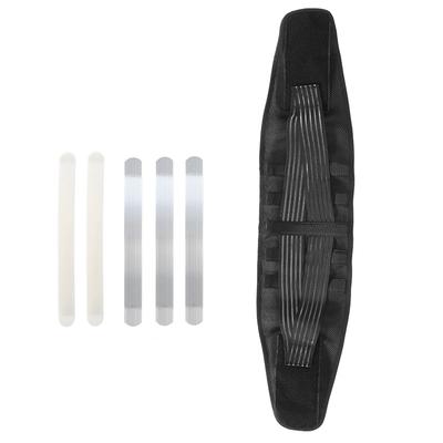 Черный Дышащий Регулируемый Абдоминальный Бандаж Поддерживающий Пояс для Растяжения Поясницы и Облегчения Боли (L)