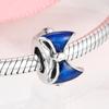 100 %Authentic  Sterling Color Voguish Stylish Women Charms Spacer Stopper Beads Fit Original Charm Bracelets Jewelry MakingFashion Charm