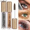 Sparkling Sequin Mascara Long-Lasting Unscented and Shiny Eye Makeup Glitter Mascara Sequins Shimmering