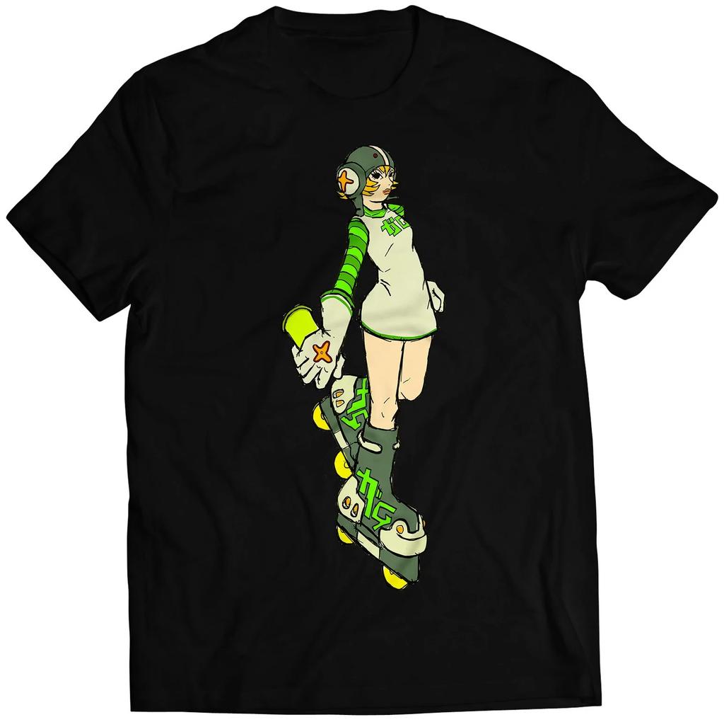 Classic Nostalgic Games Jet Set Radio Peripherals Print Tshirt Unisex Women Oversized Wind Tee Crewneck Cotton Casual Harajuku Top