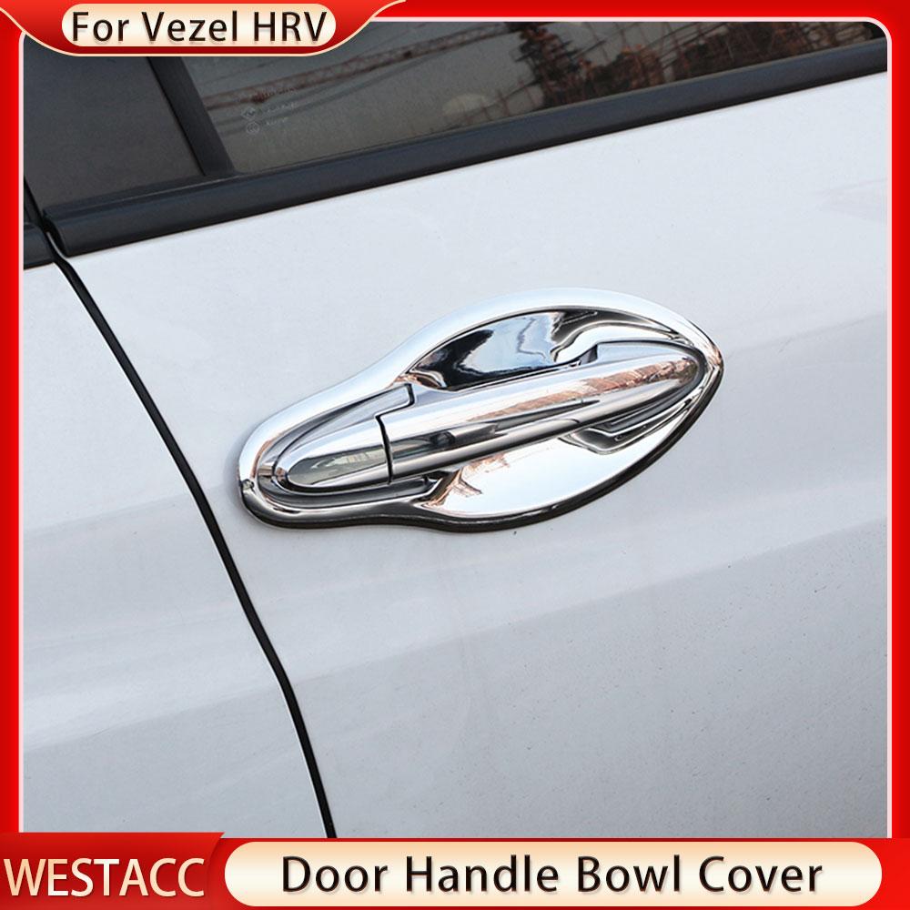 ABS хромированная внешняя дверная ручка автомобиля, наклейка на крышку чаши для Honda HRV HR-V Vezel 2014-Дверной Стайлинг