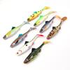 3D Eye Simulation Fishing Lure Soft Bait Realistic Action Soft Swimbait Silicone Baitfish Shad T Tail Soft Baits Saltwater