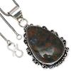 Pendant Rainforest Jasper Gemstone Valentine'Day Gift Silver Jewelry 2"