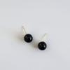 modernlike 14k gold onyx black earrings