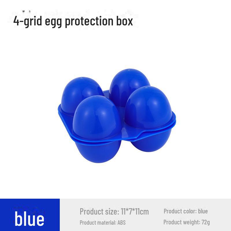 Портативный ящик для хранения яиц на открытом воздухе - вместимость 4 яйца и конструкция, предотвращающая падение, для кемпинга