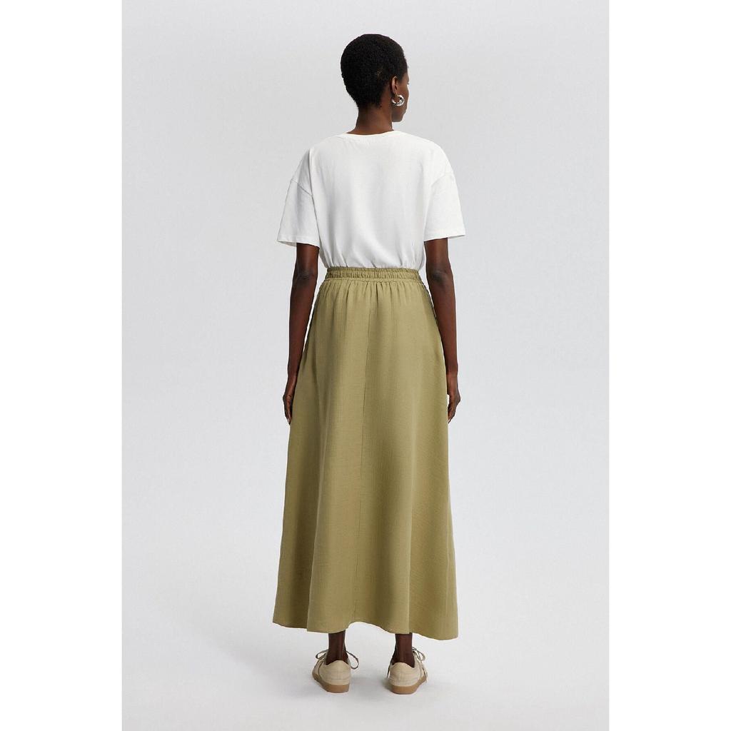 Муслиновая юбка с карманами