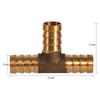 3-ходовой соединитель для шлангов Латунный Т-образный фитинг 3-ходовой соединитель для топливного шланга Для труб сжатого воздуха, масла, газа Т-образный фитинг 3-ходовой соединитель для топливного шланга