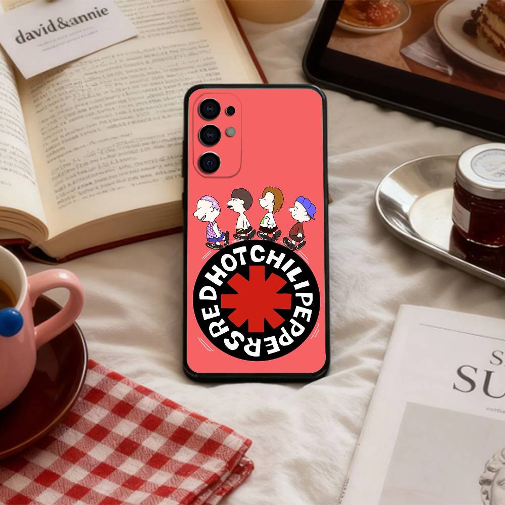 Funk Rock Red Hot Chili Peppers Phone Case For Samsung S 25,24,23,22,30,21,10,9,Ultra,Plus,Lite,FE,4,5 G Soft Black Case