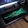 Borussia Mönchengladbach Custom Large Mouse Pad, Personalized Name Text Print, Football Logo Non‑Slip Desk Mat Gaming Gift