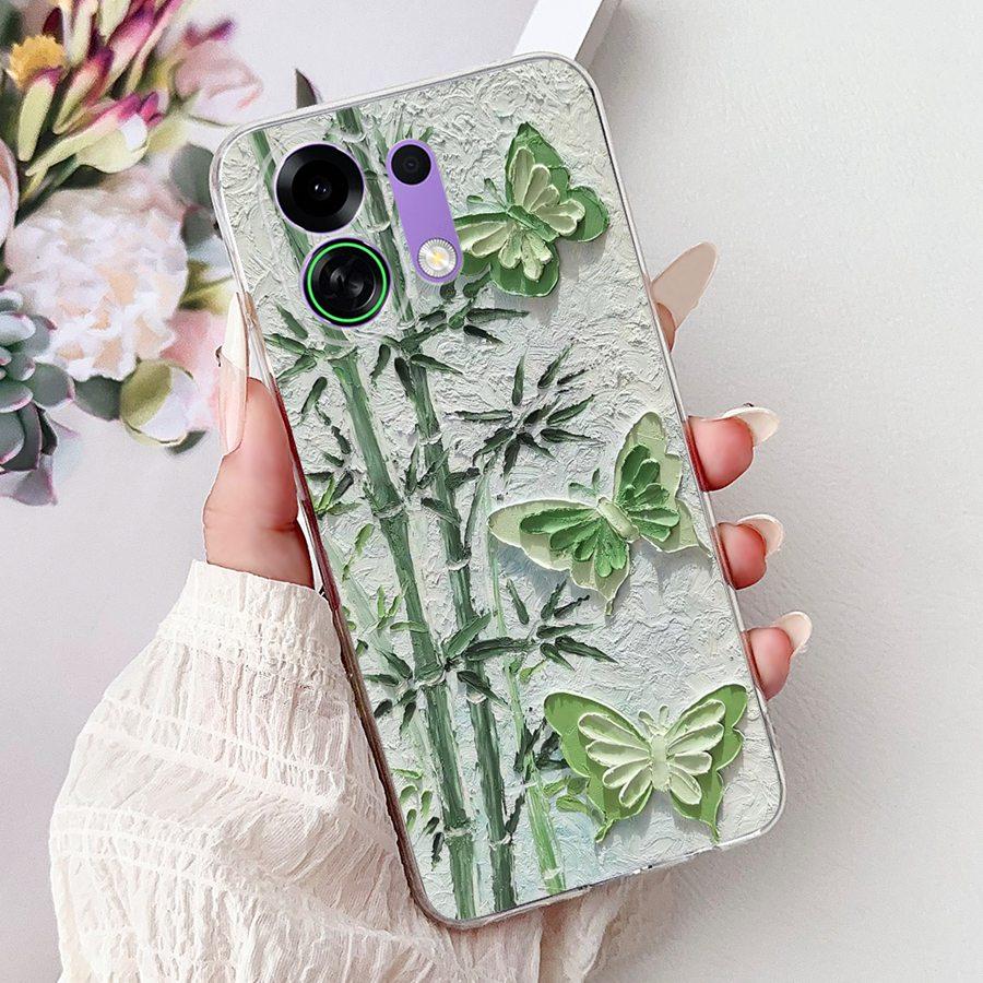 For Oppo K13 Turbo Pro Case Cartoon Butterfly Shockproof Soft Silicone TPU Back Cover for OPPOK13 K13turbo Pro PLM110 Funda