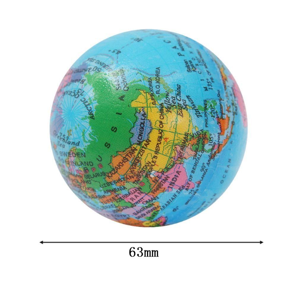 Earth Globe Model World Geography Map Ball Hand Squeeze Ball World Map Foam Ball Foam Rubber Ball