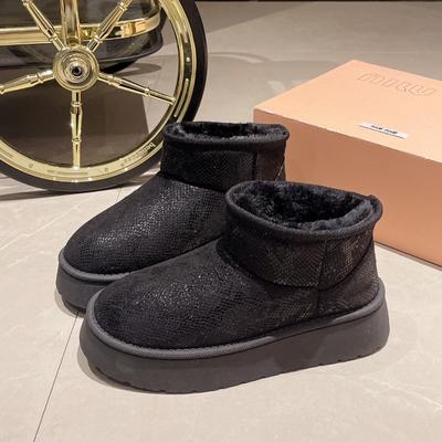 2024 Новые классические толстые бархатные женские удобные теплые ботильоны Женские зимние женские ботинки Зимние ботинки на толстой подошве