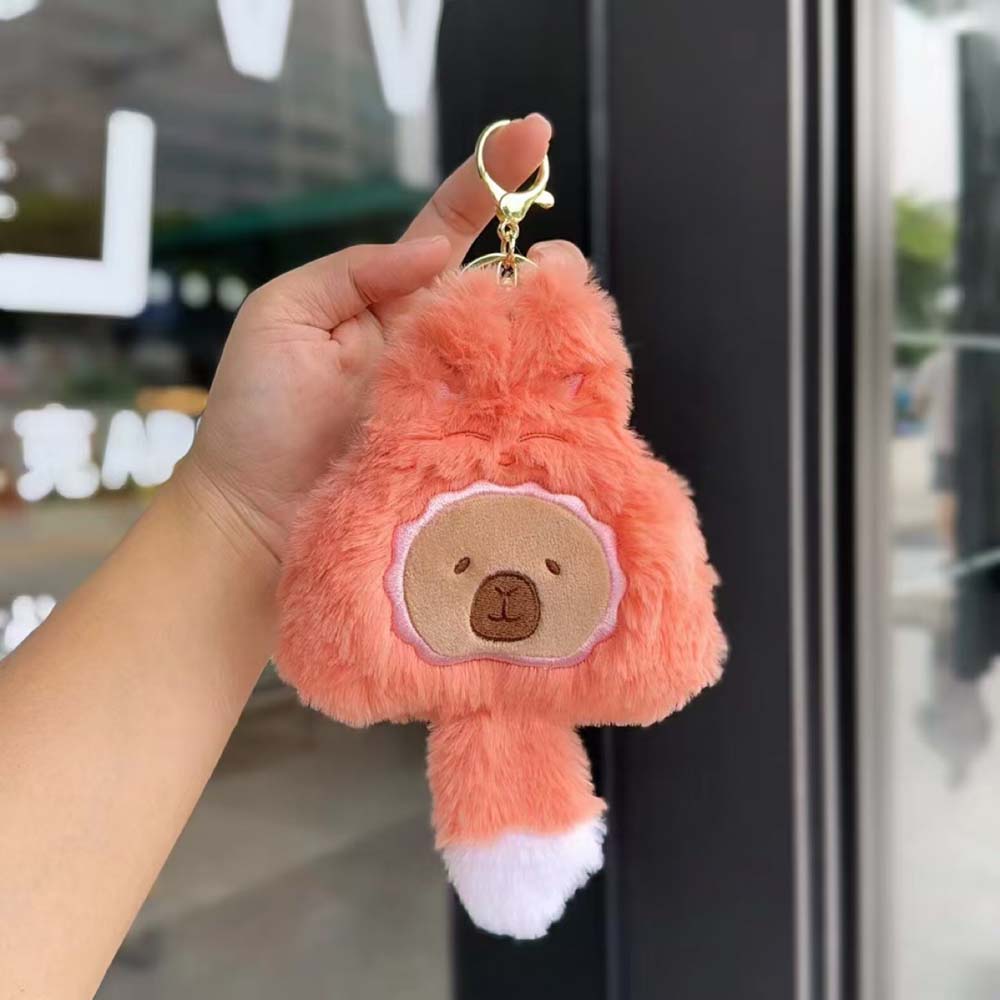 Zero Wallet Capybara Coin Purse Soft Stuffed Guinea Pig Pendant Capybara Plush Keychain  Couple