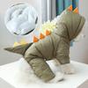 Pet Cotton Clothes, Dog Clothes,  Plus Velvet And Thickened Dinosaur Cotton Clothes