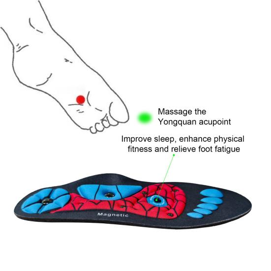 1 Pair Arch Support Insoles Orthopedic Acupressure Insoles for Pain Relief Flexible Shoe Inserts Reflexology Massage Insoles