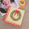 20pcs Party Supply Santa Claus Cute Christmas Decoration Towel Serviette Printing Paper Napkin