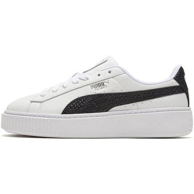 Кеды на платформе Snake с низким верхом Женские кеды Белые 371660-01