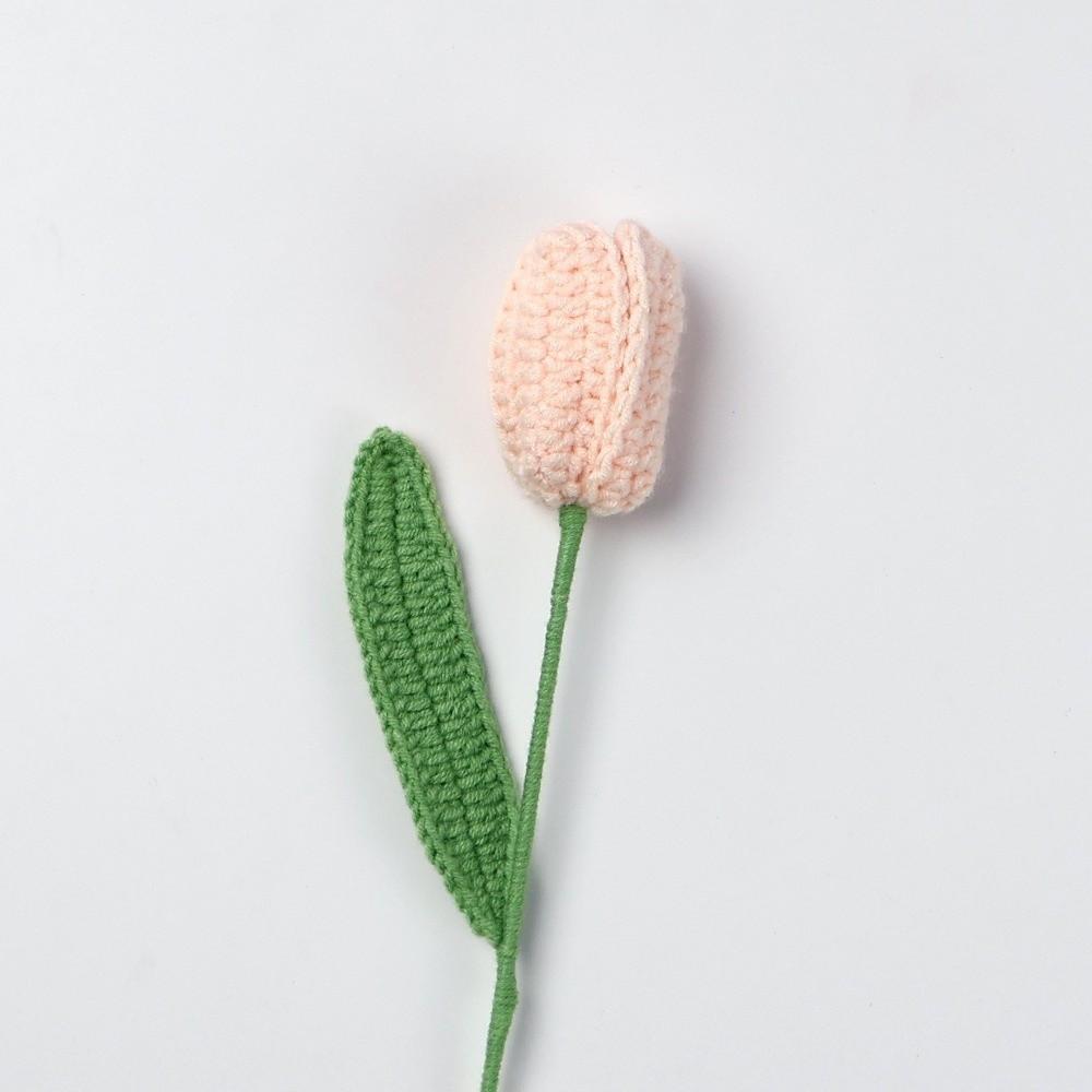 Crochet Flowers Crochet Bouquet Creative Finished Fake Flower Plants Wedding Decor