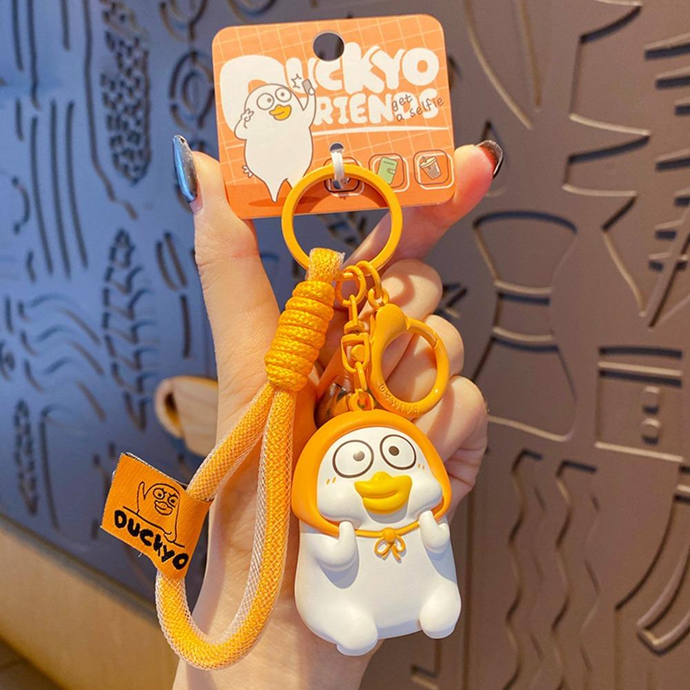 Брелок для ключей Wacky Little Liu Duck 3D, модный брелок для ключей, подвеска для школьного рюкзака, подарок