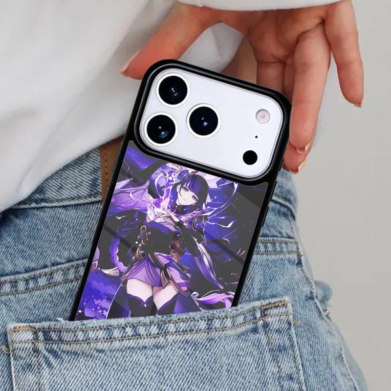Чехол для телефона Genshin Impact Райдэн Сёгун для iPhone 16e 15 14 13 12 17 Pro Max Plus Air 17pro Чехол Coque