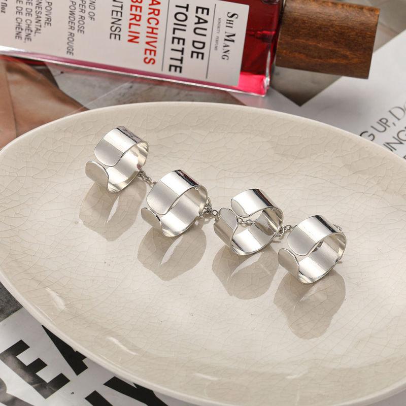 Набор модных колец в европейском и американском стиле, индивидуальное открытое кольцо в Японии и Корее, кольцо на указательный палец в одном стиле для мужчин и женщин.