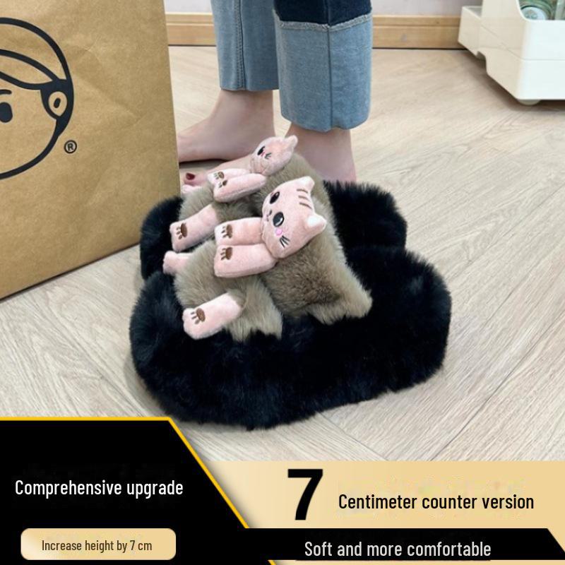 Высококачественные женские модные хлопковые тапочки с толстой подошвой Frog для лета, осени и зимы