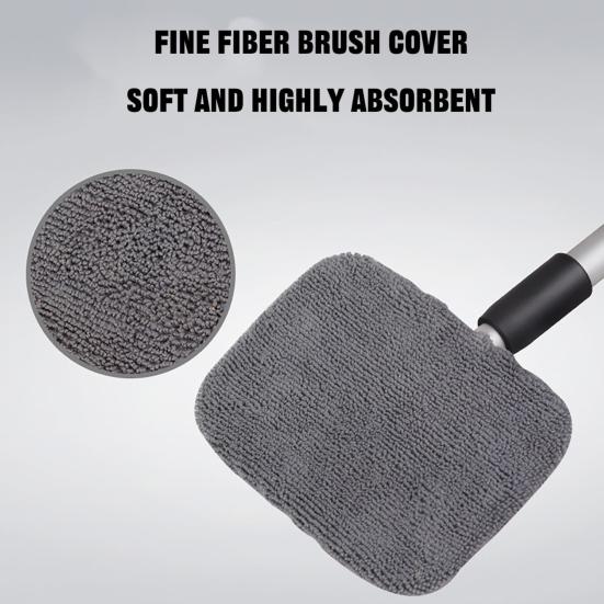 Щетка для мытья окон Yousheng, инструмент для мытья лобового стекла с длинной ручкой, не оставляющая царапин, высокоабсорбирующая, быстросохнущая, щетка для удаления грязи, моющиеся салфетки