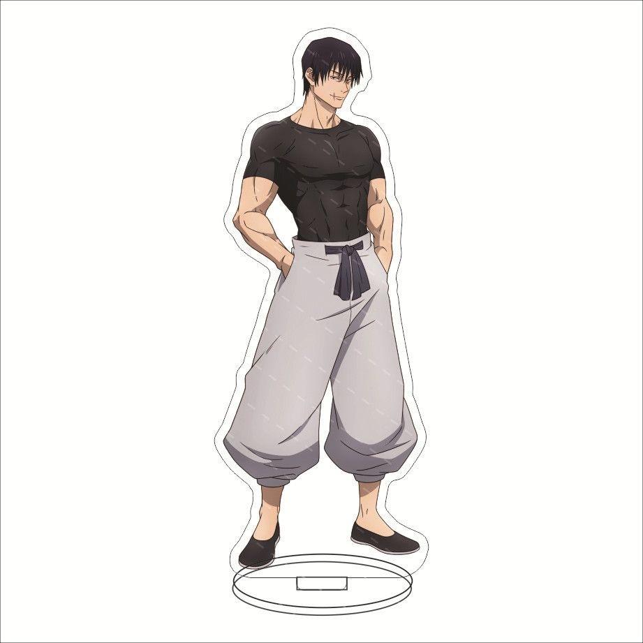 Аниме дзюдзюцу кайсен акриловая подставка Fushiguro Toji Geto Suguru Satoru Gojo фигурка ПВХ настольная подставка модель игрушки 15 см