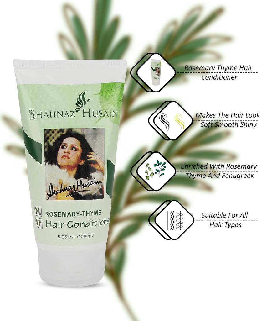 Shahnaz Husain Rosemary Hair Conditioner Sulfate Free Rosemary & Thyme Extract Hydrating Detangling Conditioner 150 g