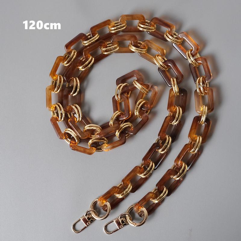 New Fashion Woman Handbag Accessory Metal Parts White Pearl Acrylic Resin Chain Luxury Strap Women Shoulder Cute Clutch Chains