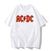 Американская стрит-панк-рок-группа ACDC Хип-хоп Футболка с коротким рукавом Одежда Одежда Повседневная Мужская и женская футболка из 100% хлопка