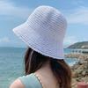 Женская шляпа от солнца, однотонная, устойчивая к ультрафиолетовому излучению, шляпа рыбака, дышащая, плетеная, складная, соломенная шляпа, кепка для защиты от солнца на открытом воздухе