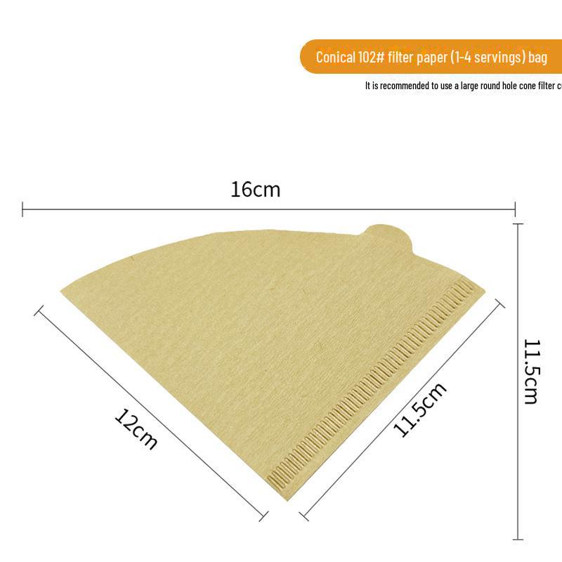 Оригинальный бумажный фильтр для кофе Wood Pulp V60 на 1–4 чашки — фильтр-конус для заваривания вручную