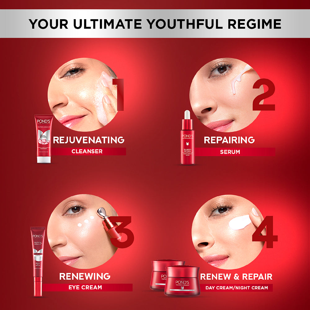 Pond's Age Miracle Антивозрастной ночной крем с ретинолом-C от морщин, тонких линий, для упругости кожи 50 г Упаковка из 1 штуки