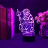 Аниме Jujutsu Kaisen Ryomen Sukuna рисунок 3d ночники для детской спальни украшения 7 цветов настольный светильник подарок на день рождения