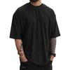 350G Cotton Heavyweight Small Neck T-shirts Men Solid Color Male Short-sleeved T-shirt Loose Shirts Casual T Shirts